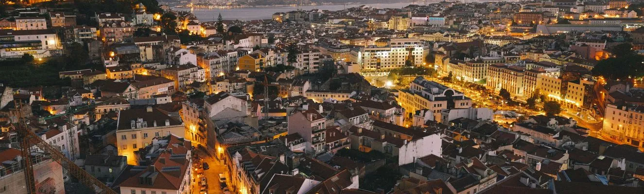 Lisbon Cityscape Sunset