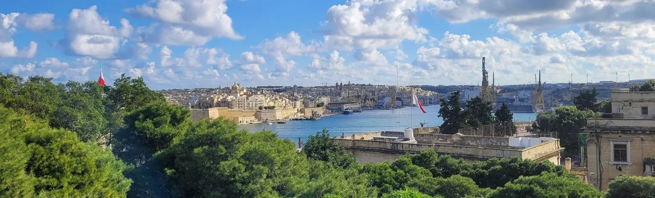 Harbour view of Valletta Malta